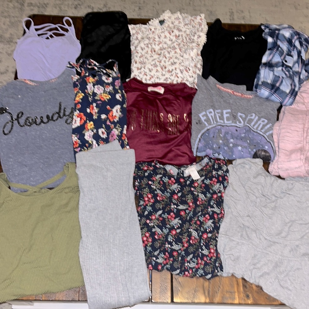 Girls Shirt, Dress, Pants Bundle Size M